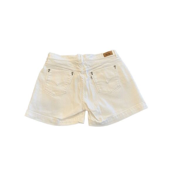 Levi's Women's Mid waist white Shorts size 8 - Picture 8 of 10